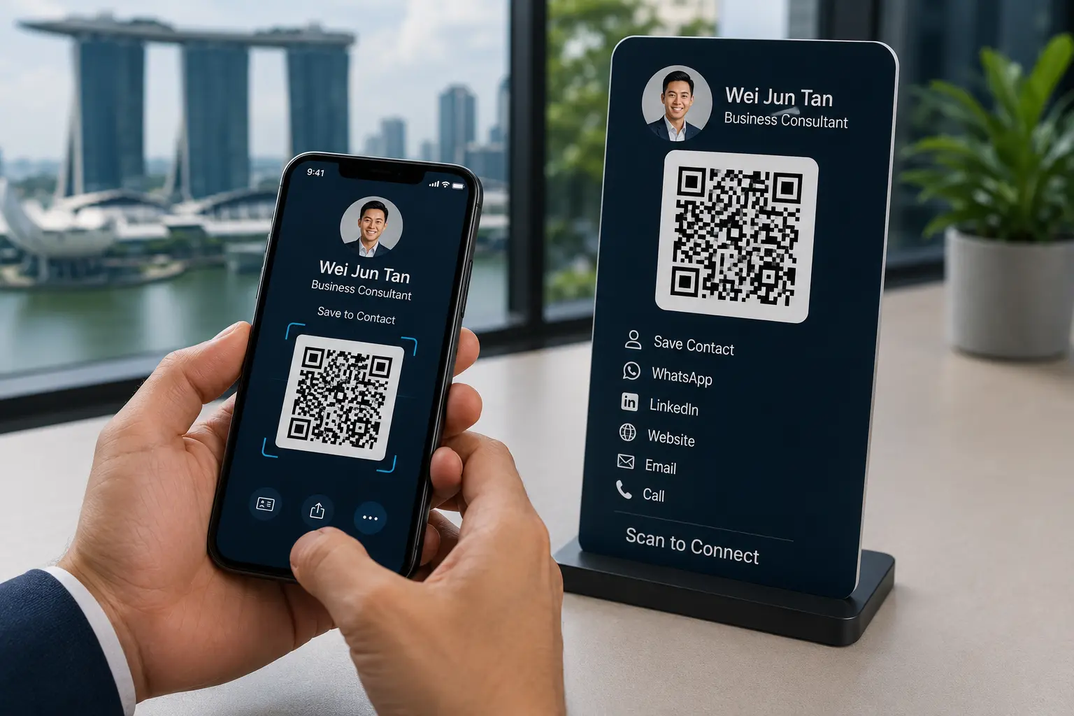 Scanning Digital Business Card