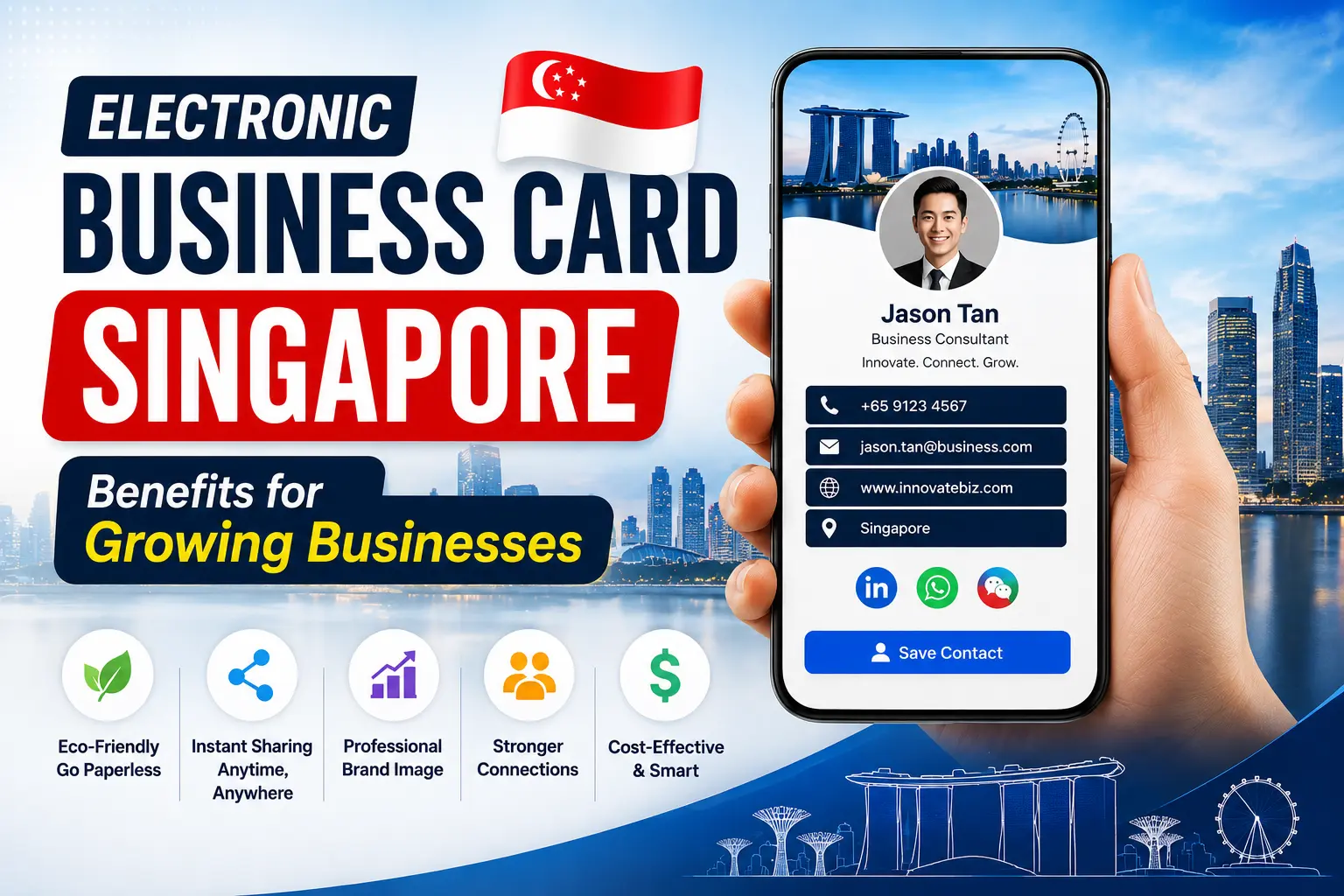 Electronic Business Card Singapore: Benefits for Growing Businesses